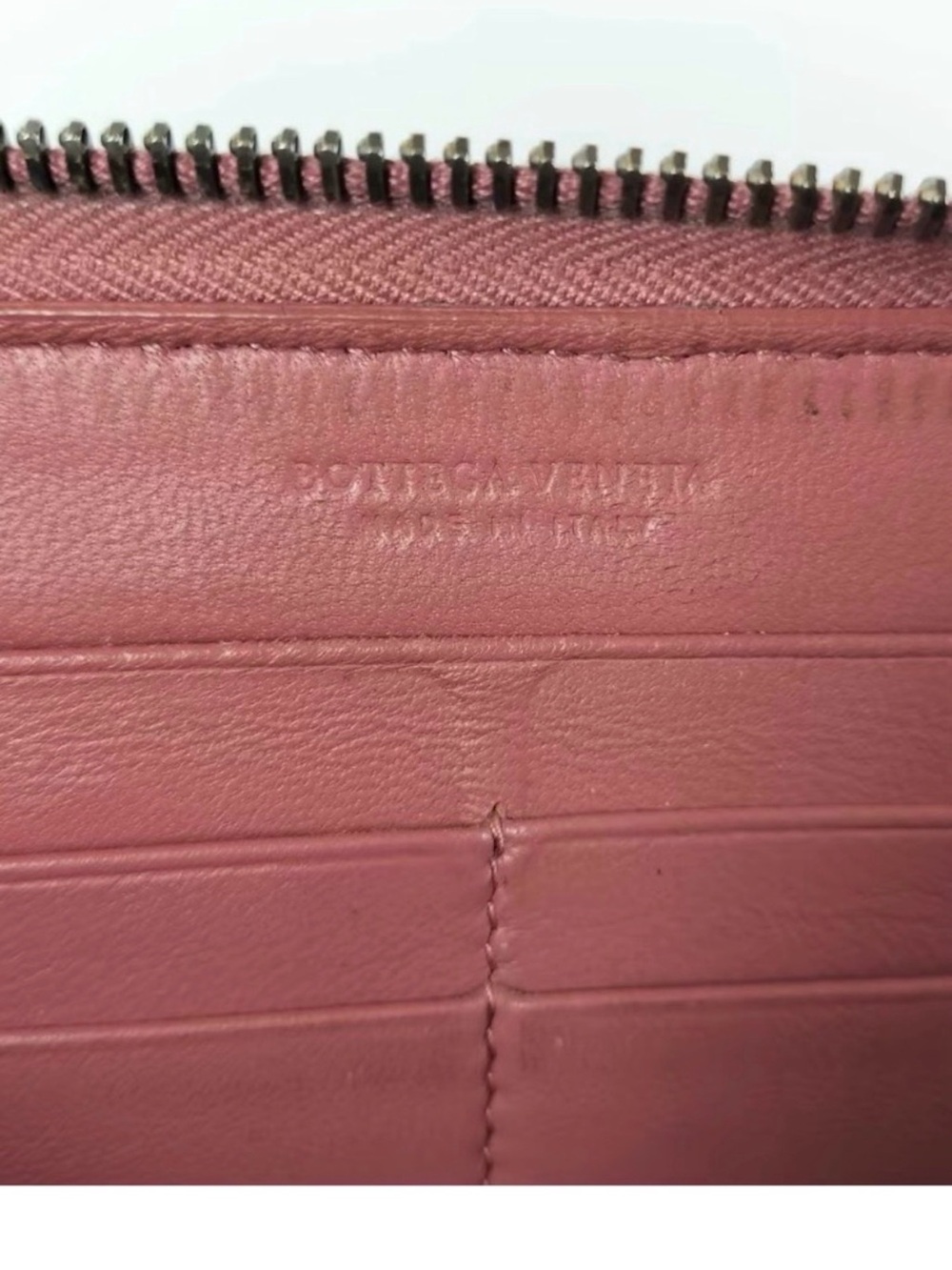 Bottega Veneta Pink Intrecciato Zip Wallet - Picture 7 of 9